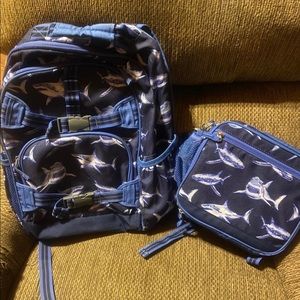 Pottery barn bookbag , lunchbox & thermos in good condition